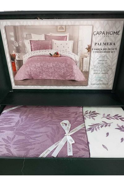 Çapa Home 9 Pieces Premium Bed Sheet Picket Bed Complete Bridal Set