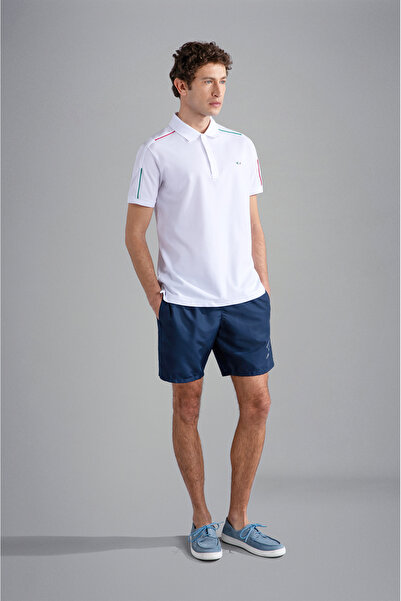 PAUL&SHARK MEN'S KNITTED POLOSHIRT C.WCOTTON