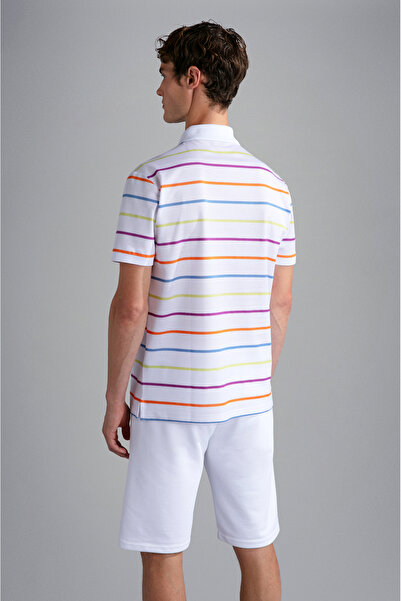 PAUL&SHARK MEN'S KNITTED POLOSHIRT C.WCOTTON