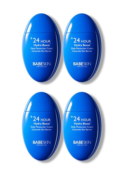 Babeskin 24 Hour Intensive Moisturizing Daily Face Cream - Ceramide Complex and Peptide Set of 4