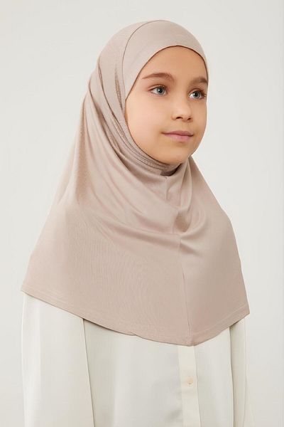 Melodi Scarf Stone Color Hijab Children's Prayer Bonnet - Scarf Shawl Hijabi