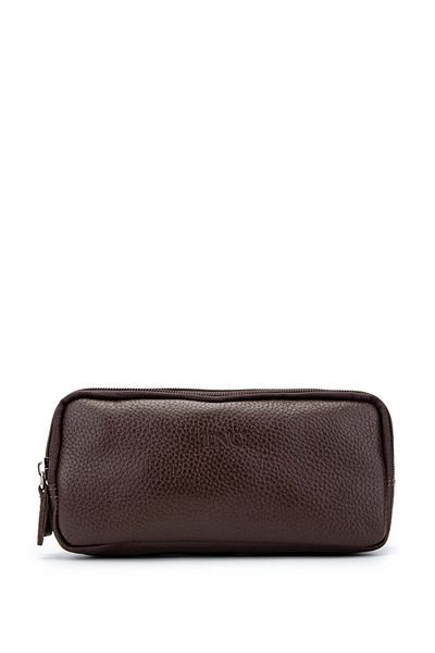 Tamer Tanca Men's Brown Genuine Leather Handbag