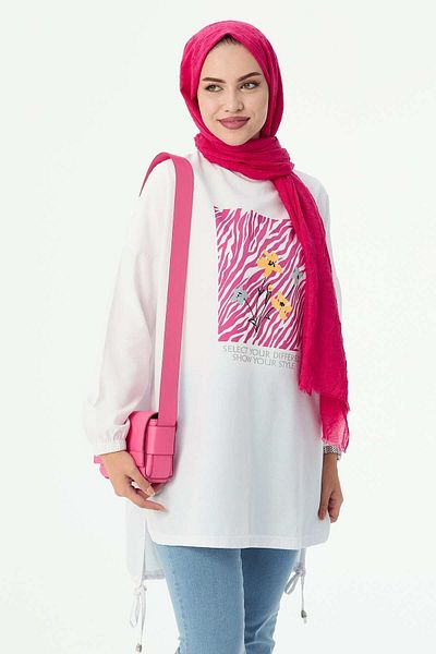TOFİSA 10812-WHITE Tunic