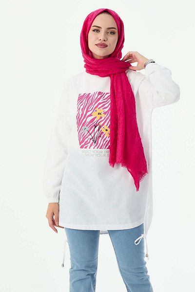 TOFİSA 10812-WHITE Tunic