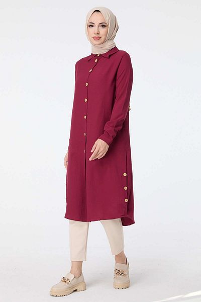 TOFİSA 13016-BORDO Tunika