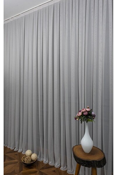 elision home Gray Grek Tulle Curtain Honeycomb Floor 300x260cm (1x2) Sparse Pleat Elısıon00101