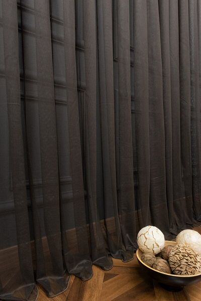 elision home Brown Grek Tulle Curtain Honeycomb Floor 300x260cm (1x2) Sparse Pleat Elıon00101