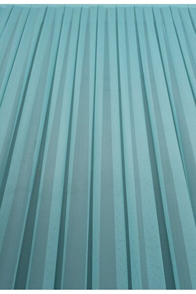 elision home Mavi Grek Tül Perde Petek Zemin 300x260cm (1x2) Seyrek Pile Elısıon00101