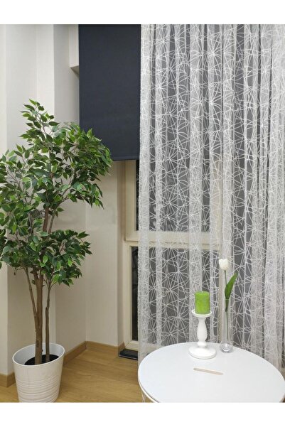 elision home Sports Pattern Lace Tulle Curtain, 300x250, Normal Pleat, 1/2.5