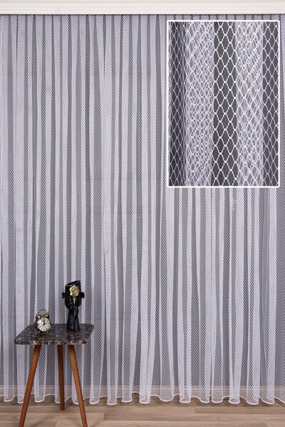 elision home Мереживна тканина Екру Тюль Штора Висока щільність, 400x270, Щіл...