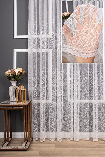 elision home Спеціальна серія плетених прямих тюлевих штор, 600x260, звичайни...