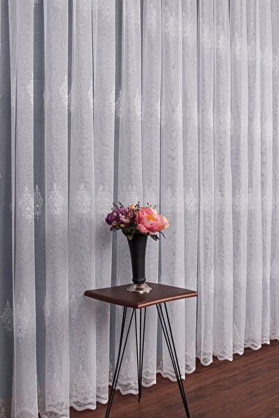 elision home ستارة جديدة من التول المحبوك بنمط Damaks 350x250 سم 1/3 ثنيات ضي...