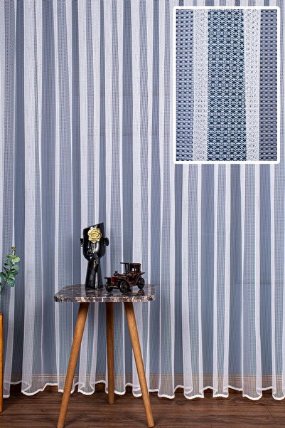 elision home Lena Desen Örme Tül Perde, 300x260cm, 1/2,5 Normal Pile, Elısıon...