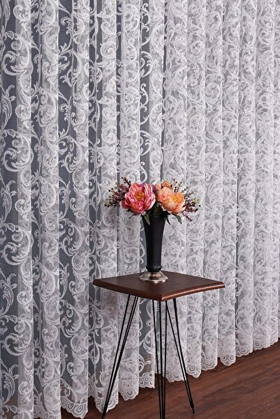 elision home Shawl Pattern Don't Want Iron Extraphore Sewn Drawstring Tulle Curtain 1stClassroom