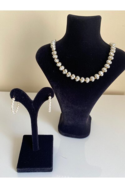 İNCİ KOLYE KÜPE SET