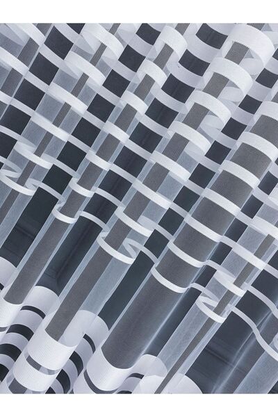 elision home Sport Pattern Taped Tulle Curtain, 250x260, Sparse Pleat, 1/2