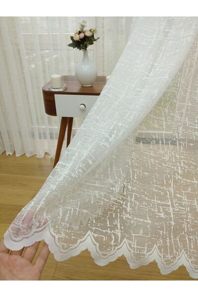 elision home Спеціальна тканина з плетінням під льон, тюлева штора, 500x260, ...