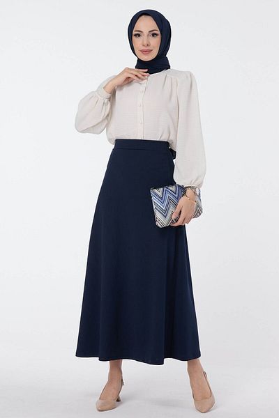 TOFİSA 23643-NÁMOŘNICKÁ MODRÁ Sukně