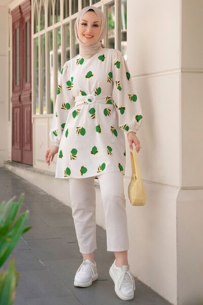 TOFİSA 10549-πράσινο τουνίκ παντελόνι