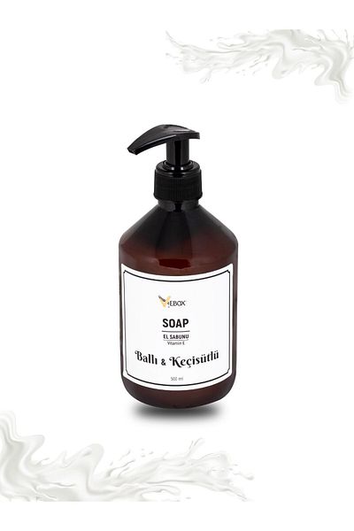 VEBOX 500 ml Liquid Milk Honey Goat Soap