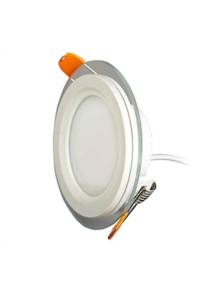 RÜYA TASARIM Aydınlatma 15w 3 Renk Camlı Yuvarlak Led Beyaz Sarı Gün Işığı Fo...