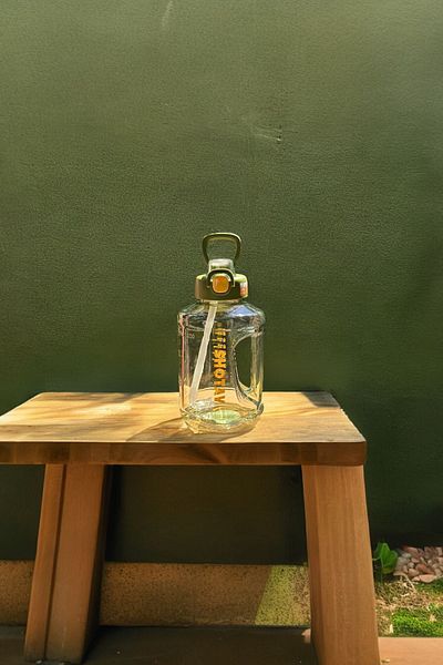 YDGR 1.5 L Water Bottle - Easy Portability, Use with Handle, Handle and Straw