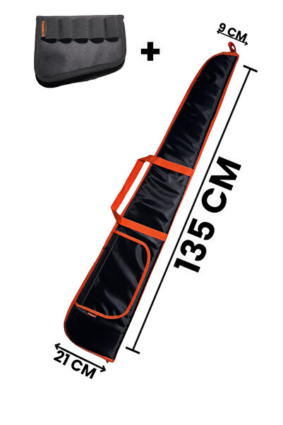 UYĞURCA Tüfek Kılıfı + Dipçik Fişekliği - 1. Kalite - 135 Cm - Su Geçirmez