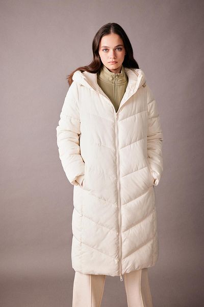 DeFacto Thermoisolierte lange Pufferjacke – Kapuzenpullover, Parka A3174ax23wn
