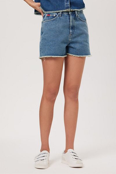 Lee Cooper Women's Jeans Short Denim Holly 2 Fashion Cummerbund