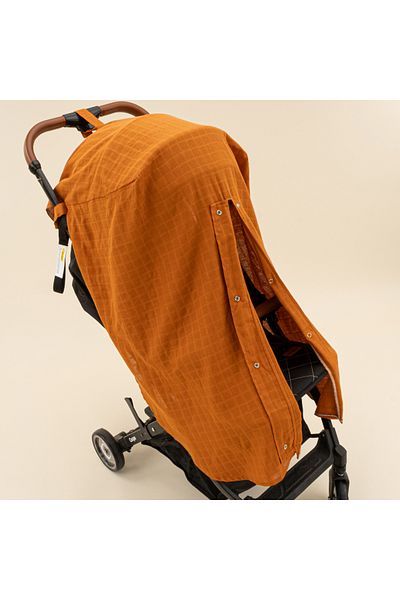 Yunikobaby Brick Color Muslin Baby Stroller Cover