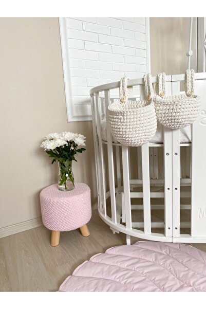 afralya home Yenidoğan Bebek Beşik Yanı Düzenleyici, 2li Cepli Bebek Odası Or...