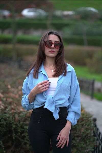 MFU collection Cămașă de damă, fluidă, supradimensionată, cu croiala largă