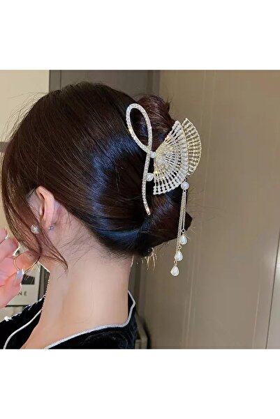 GÜLPEŞE Încuietoare din metal auriu - Cataramă de dimensiuni mari cu perle