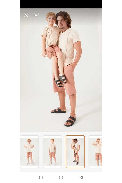 Arnetta % Cotton Fabric Father Son Σετ - Προσθέστε Μεμονωμένα Διαφορετικές Τιμές στο Καλάθι