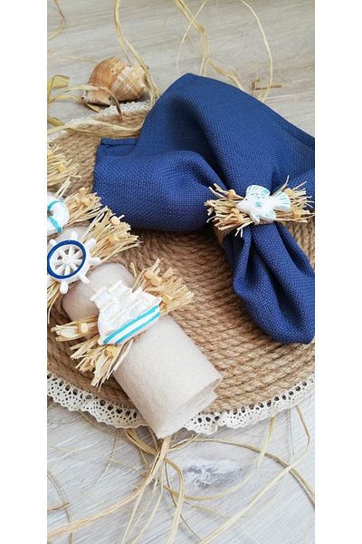 CWolf Bohemian Sea Mixed 1 Object 6-Piece Napkin Ring Ring