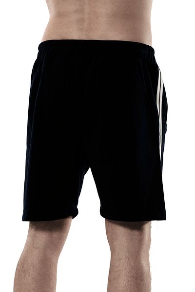 Marco Ferry Plus Size Men's Shorts - Striped, Rubber Waist, Pocket, Cotton EDY18204B-SYH
