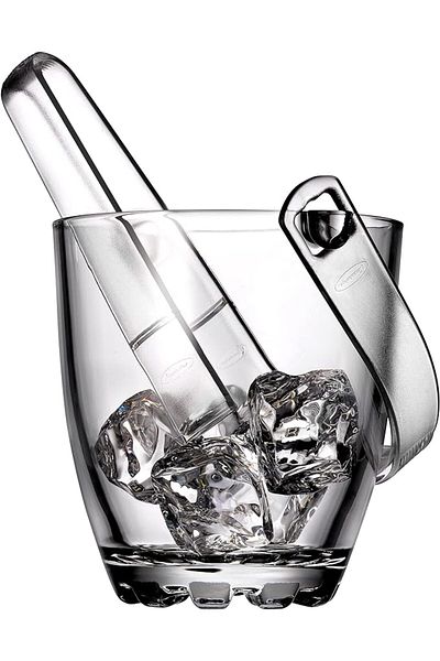 Paşabahçe Sylvana 830 cc Handled Ice Bucket and Tongs
