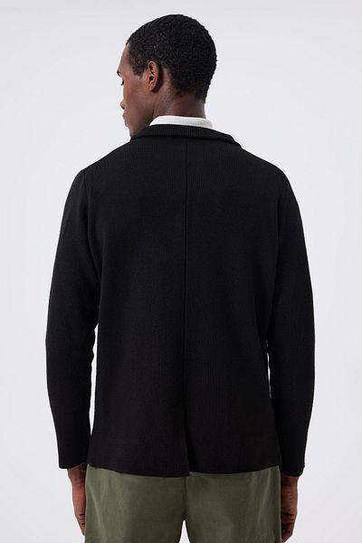 Lee Cooper Κλασικό γιακά Slim Fit Μαύρο Ανδρικό Πουλόβερ 241 LCM 242007 MERLO BLACK