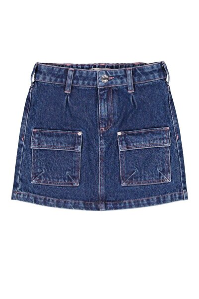 Lee Cooper Celine Kız Çocuk Jean Etek Siyah