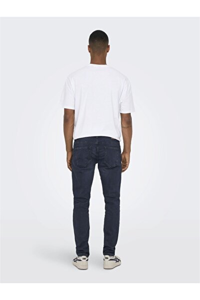 Only & Sons Slim Fit Kot Pantolon Onsloom Orta Bel Slim Fit Kot Pantolon