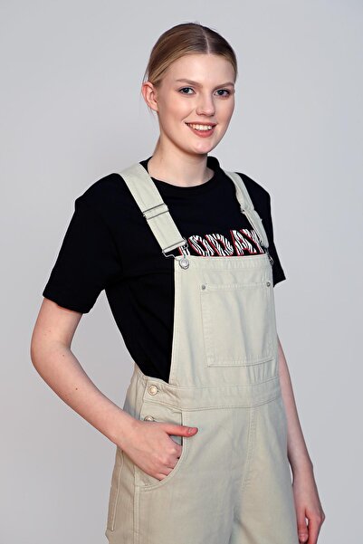 Lee Cooper Flowers Women's Woven Salopet Mint