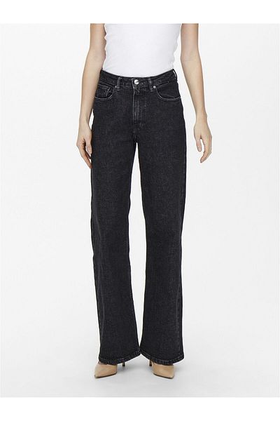 ONLY Weit Geschnitten Jeans Onljuicy Hohe Taille Weiter Beinschnitt Jeans