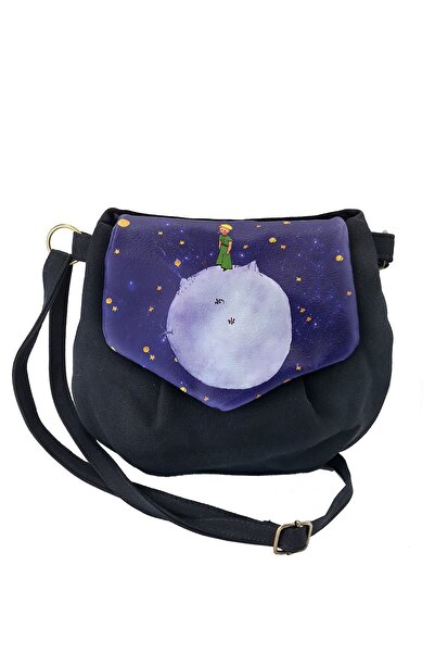 Perabags Kadın Küçük Prens Baskılı Heybe Omuz Çantası