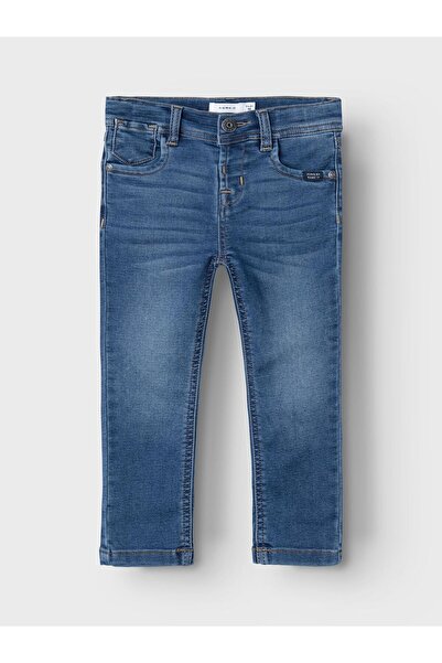 Name it Jeans im Slim Fit mit Sweat-Design