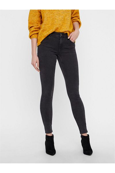 Vero Moda Slim Fit-Jeans „Vmseven“ – Slim Fit-Jeans mit mittelhohem Bund