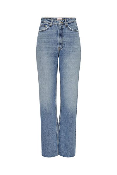 ONLY Düz kesim Jeans Onlriley Hohe Taille Gerade geschnittene Jeans