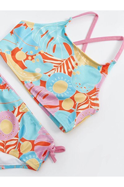 LC Waikiki Hızlı Kuruyan Baskılı Kız Çocuk Bikini