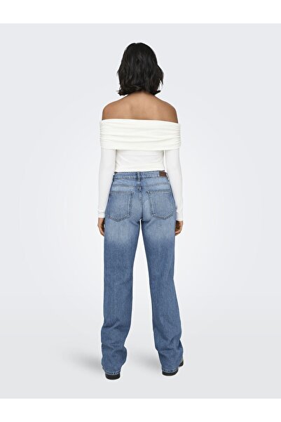 ONLY Düz kesim Jeans Onlbritney Niedrige Taille Gerade Geschnittene Jeans