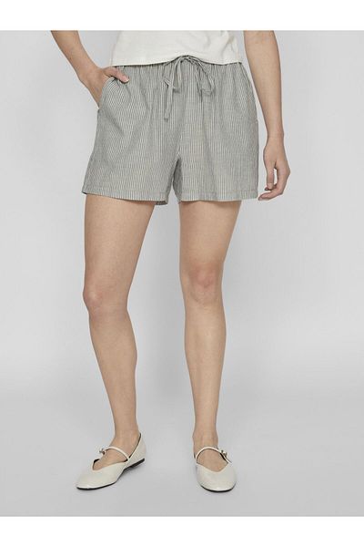 VILA Shorts mit hoher Taille und weitem Bein