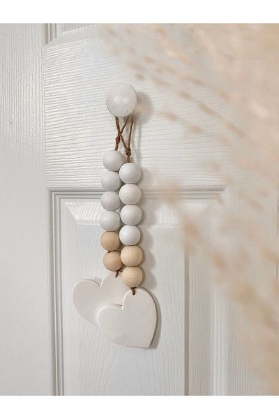 AFRALYAHOME Montessori Colorful Baby and Children's Room Wooden Beaded Decorative Accessory - 1 Pc